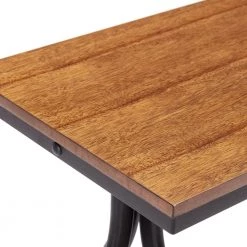 4-Piece Rectangle Acacia Top Bar Table Set Seats 3 by KINWELL -Twin Star Home Sales Store acacia kinwell dining room sets bsc081 bt ac c3 1000