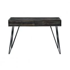 47 in. Rectangular Aspen Court Herringbone 2 Drawer Writing Desk with Built-In Storage by COAST TO COAST -Twin Star Home Sales Store aspen court herringbone coast to coast writing desks 36620 c3 1000