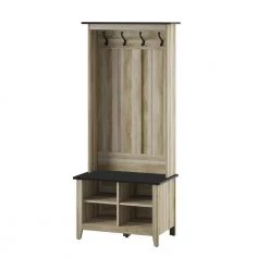 Autumn Driftwood Hall Trees with Storage Bench by Twin Star Home -Twin Star Home Sales Store autumn driftwood twin star home hall trees sb30665 tpd04 77 1000