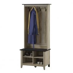 Autumn Driftwood Hall Trees with Storage Bench by Twin Star Home -Twin Star Home Sales Store autumn driftwood twin star home hall trees sb30665 tpd04 c3 1000