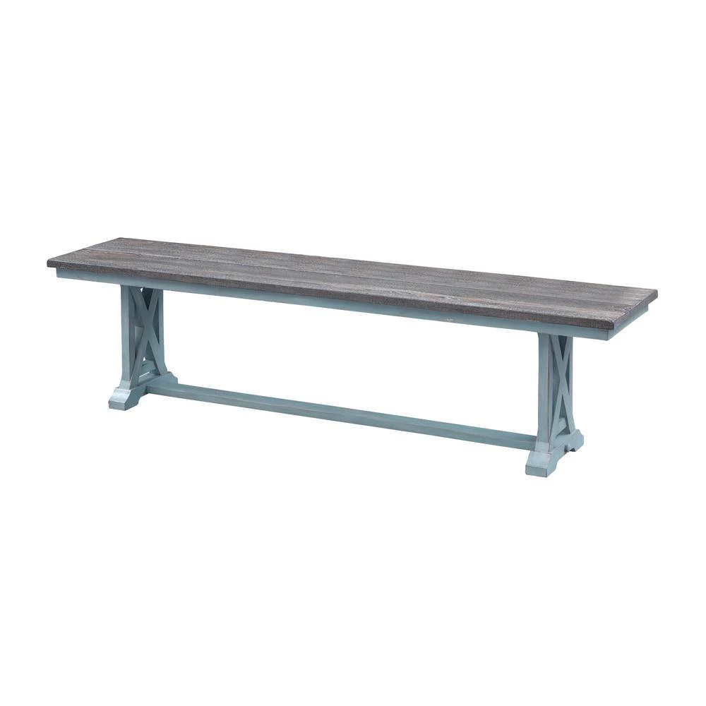 Bar Harbor Blue Dining Bench by COAST TO COAST 2 Bar Harbor Blue Dining Bench by COAST TO COAST - Image 2