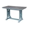 60 in. Rectangle Bar Harbor Blue Counter Height 6-Seats Wood Dining Table by COAST TO COAST