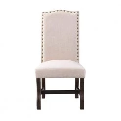 Beca Dark Brown and Cream Set of 2 Upholstered Accent Chairs by COAST TO COAST -Twin Star Home Sales Store beca dark brown cream coast to coast accent chairs 51500 c3 1000