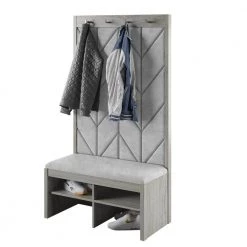 Berkeley Oak Hall Trees with 4-Hooks by Twin Star Home -Twin Star Home Sales Store berkeley oak twin star home hall trees sb799 po110 66 1000