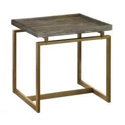 Biscayne Weathered End Table by COAST TO COAST