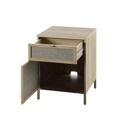 1-Drawer Bishop Oak Nightstand with 2-USB Charging Ports by Twin Star Home 20 1-Drawer Bishop Oak Nightstand with 2-USB Charging Ports by Twin Star Home -Twin Star Home Sales Store bishop oak twin star home nightstands nsp7030 po112 44 1000