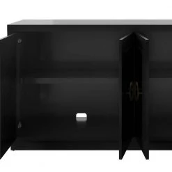 64 in. Black Buffet Sideboard by Twin Star Home -Twin Star Home Sales Store black twin star home sideboards buffet tables ot6616 pb01 76 1000