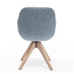 Blue Upholstered Swivel Armchair Accent Dining Chairs by KINWELL -Twin Star Home Sales Store blue kinwell dining chairs mla000681 blue 1f 1000