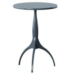 18 in. Franklin Blue Round Wood End Table by Twin Star Home