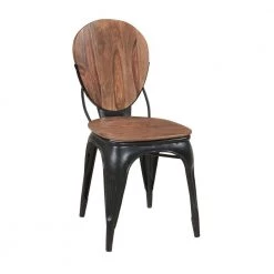 Bradford Brown and Black Dining Chairs (Set of 2) by COAST TO COAST -Twin Star Home Sales Store brownstone nut brown finish coast to coast dining chairs 53454 c3 1000