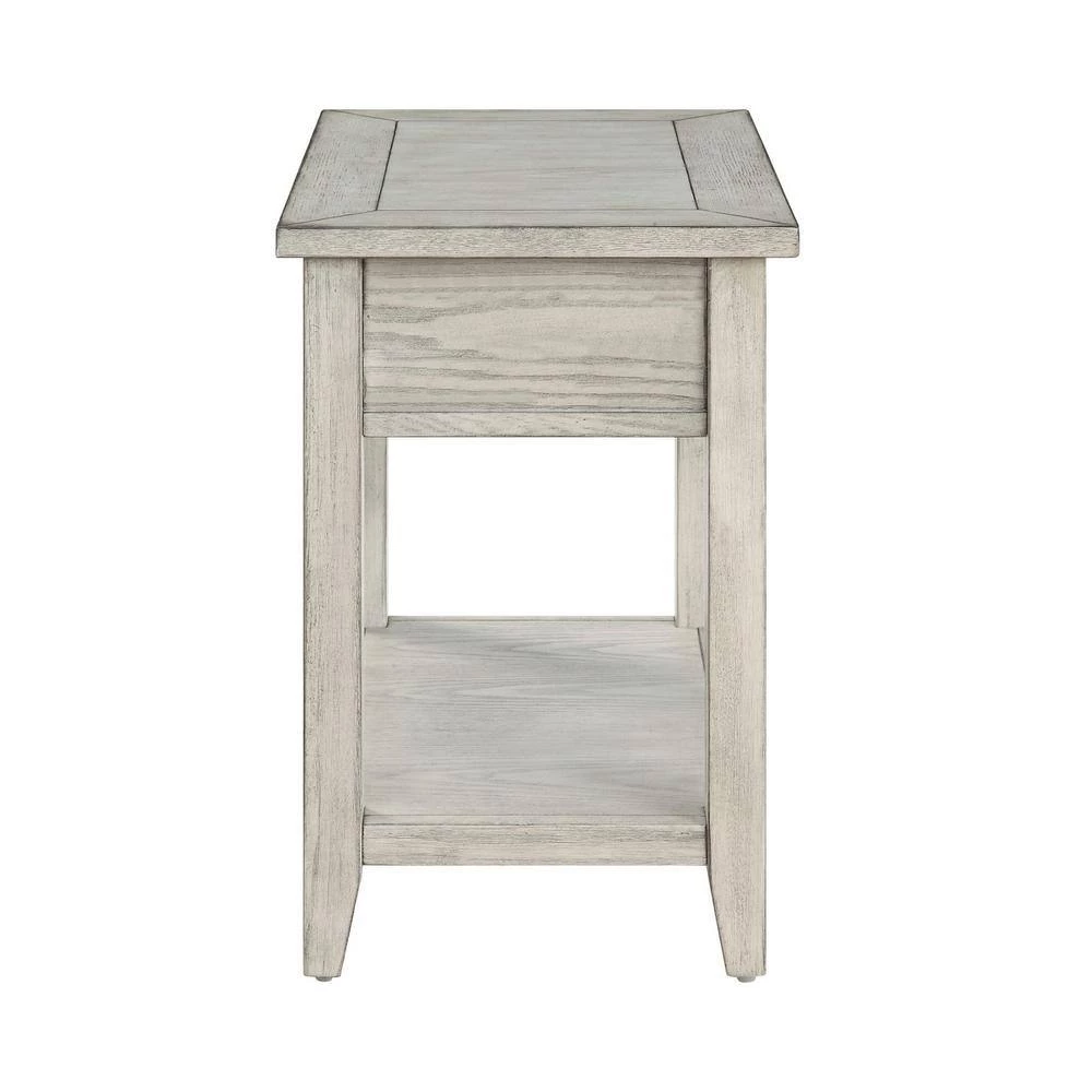 Garret Burnished Cream Summerville 1-Drawer Chairside Table by COAST TO COAST 3 Garret Burnished Cream Summerville 1-Drawer Chairside Table by COAST TO COAST - Image 3