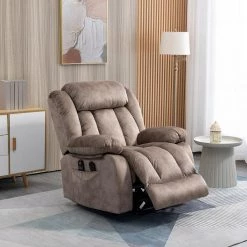 Camel Soft and Big Multifunctional Power Lift Heated Massage Recliner by KINWELL -Twin Star Home Sales Store camel kinwell recliners cwcd0516gf21d d276 1f 1000