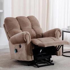 Camel Velvet Luxury Lift Heated Massage Recliner by KINWELL 15 Camel Velvet Luxury Lift Heated Massage Recliner by KINWELL -Twin Star Home Sales Store camel kinwell recliners cwx525bf21d d078 4f 1000