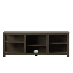 59.5 in. Chico Oak TV Stand with 5 Storage Shelves Fits TV's up to 65 in. with Open Storage by Twin Star Home -Twin Star Home Sales Store chico oak twin star home tv stands tc60 6794 po127 1d 1000