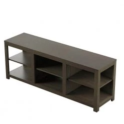 59.5 in. Chico Oak TV Stand with 5 Storage Shelves Fits TV's up to 65 in. with Open Storage by Twin Star Home -Twin Star Home Sales Store chico oak twin star home tv stands tc60 6794 po127 fa 1000