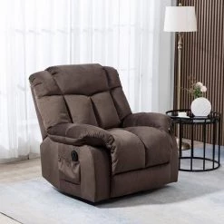 Chocolate Power Lift Microfiber Fabric Recliner Chair for Elderly with Overstuffed Design by KINWELL -Twin Star Home Sales Store chocolate kinwell recliners xq54731701 31 1000