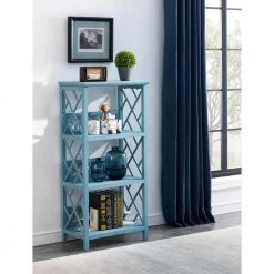 Clear Sailing Blue Sky 48.50 in. 3 Shelf Wooden Bookcase by COAST TO COAST 11 Clear Sailing Blue Sky 48.50 in. 3 Shelf Wooden Bookcase by COAST TO COAST -Twin Star Home Sales Store clear sailing blue sky coast to coast bookcases bookshelves 51526 31 1000