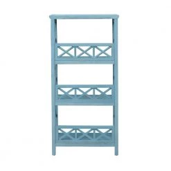 Clear Sailing Blue Sky 48.50 in. 3 Shelf Wooden Bookcase by COAST TO COAST 9 Clear Sailing Blue Sky 48.50 in. 3 Shelf Wooden Bookcase by COAST TO COAST -Twin Star Home Sales Store clear sailing blue sky coast to coast bookcases bookshelves 51526 66 1000