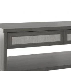 23.38 in. Crete Oak Rectangle MDF Coffee Table with Drawers by Twin Star Home -Twin Star Home Sales Store crete oak twin star home coffee tables ct7030 po140 4f 1000