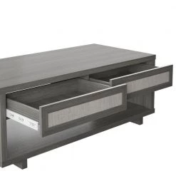 23.38 in. Crete Oak Rectangle MDF Coffee Table with Drawers by Twin Star Home -Twin Star Home Sales Store crete oak twin star home coffee tables ct7030 po140 77 1000