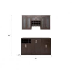 Home Bar 21 in. Espresso Cabinet Set (7-Piece) by NewAge Products -Twin Star Home Sales Store espresso newage products bar cabinets 61296 40 1000