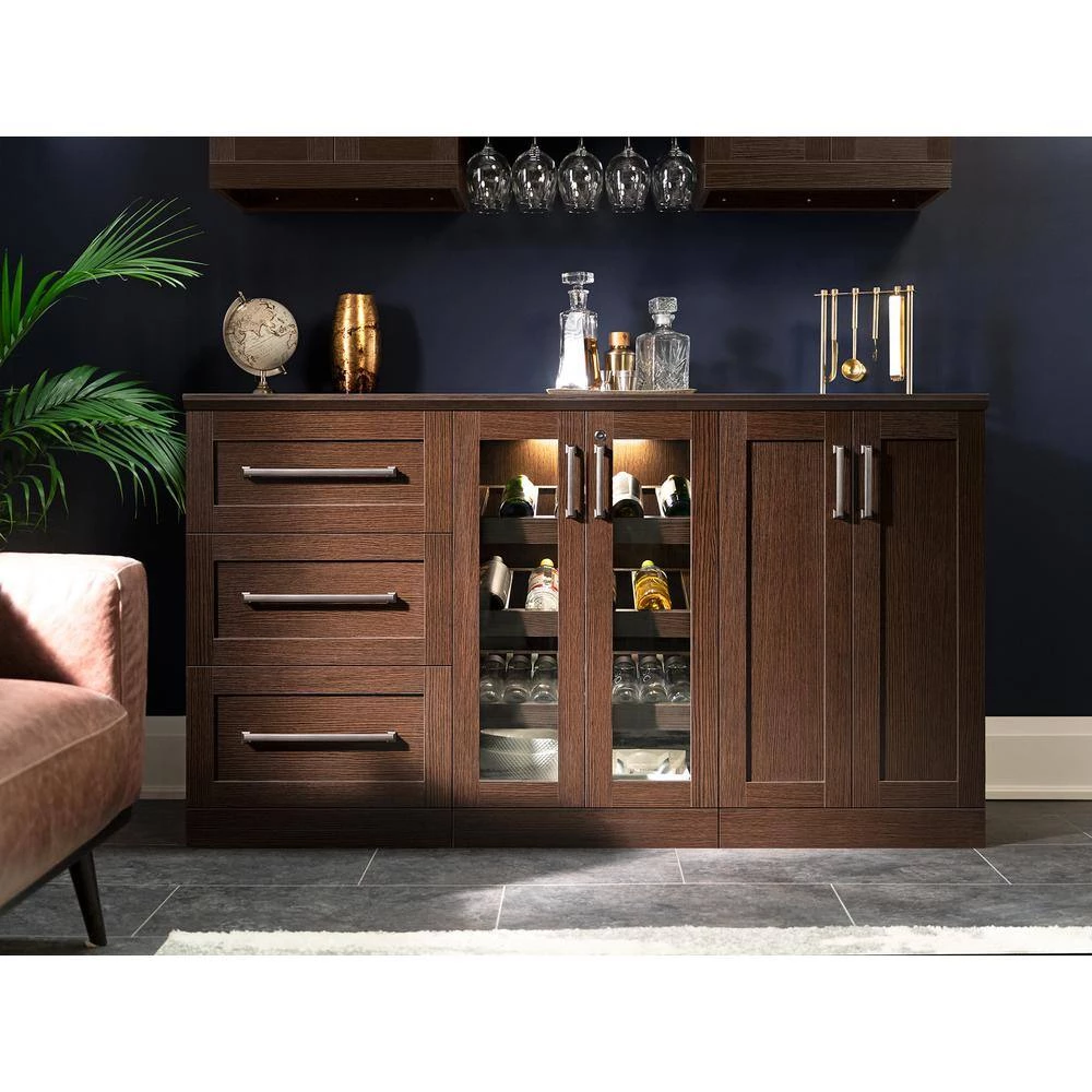 Home Bar 21 in. Espresso Cabinet Set (7-Piece) by NewAge Products 6 Home Bar 21 in. Espresso Cabinet Set (7-Piece) by NewAge Products - Image 6