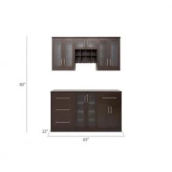 Home Bar 21 in. Espresso Cabinet Set (7-Piece) by NewAge Products 10 Home Bar 21 in. Espresso Cabinet Set (7-Piece) by NewAge Products -Twin Star Home Sales Store espresso newage products bar cabinets 61344 4f 1000