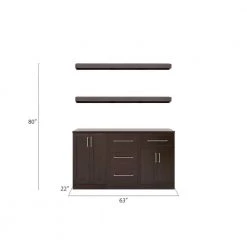Home Bar 21 in. Espresso Cabinet Set (6-Piece) by NewAge Products -Twin Star Home Sales Store espresso newage products bar cabinets 61354 40 1000