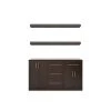 Home Bar 21 in. Espresso Cabinet Set (6-Piece) by NewAge Products