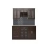 Home Bar Espresso Cabinet Set (7-Piece) by NewAge Products