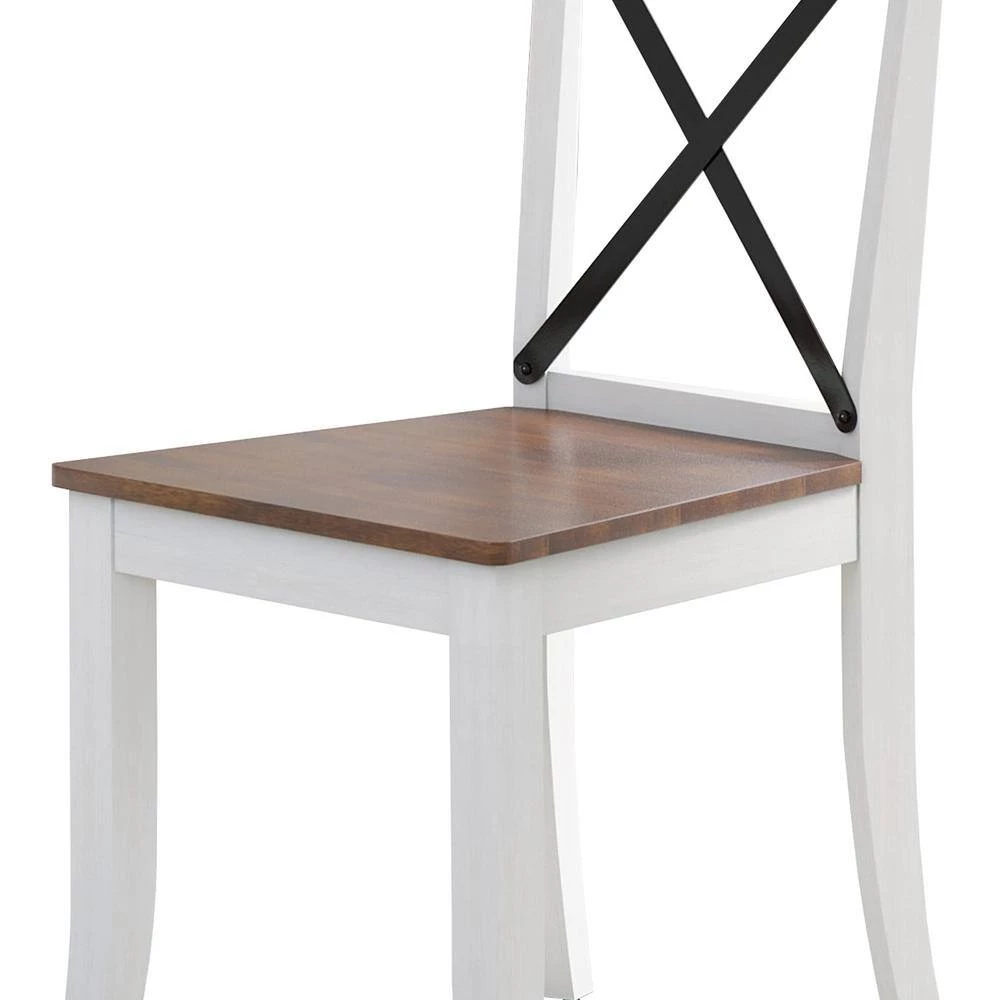 Eureka White Solid Wood Dining Chairs (Set of 2) by Twin Star Home 7 Eureka White Solid Wood Dining Chairs (Set of 2) by Twin Star Home - Image 7