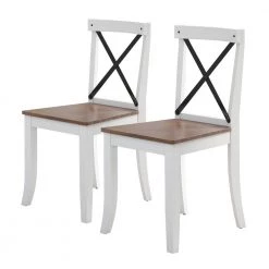 Eureka White Solid Wood Dining Chairs (Set of 2) by Twin Star Home