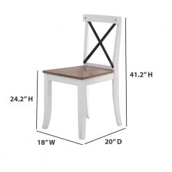 Eureka White Solid Wood Dining Chairs (Set of 2) by Twin Star Home 11 Eureka White Solid Wood Dining Chairs (Set of 2) by Twin Star Home -Twin Star Home Sales Store eureka white twin star home dining chairs 2dsc10907 tt457 c3 1000