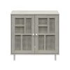 31.5 in. Fairfax Oak Accent Cabinet with Adjustable Shelves by Twin Star Home