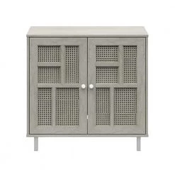 31.5 in. Fairfax Oak Accent Cabinet with Adjustable Shelves by Twin Star Home