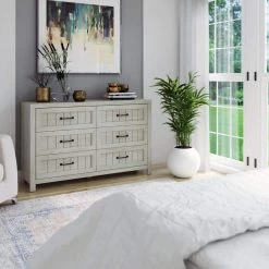 6-Drawer Fairfax Oak Dresser by Twin Star Home -Twin Star Home Sales Store fairfax oak twin star home dressers cd649 po116 76 1000