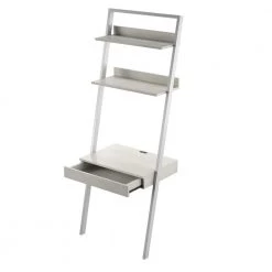 30 in. Rectangular Fairfox Oak Wood 2-Shelves Ladder Desk with Power by Twin Star Home -Twin Star Home Sales Store fairfax oak twin star home ladder desks odp490 tpo116 c3 1000