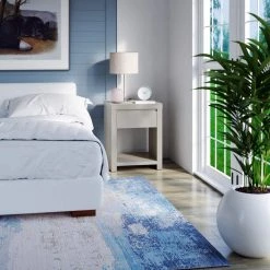 1-Drawer Fairfax Oak Nightstand (25 in. H x 19.5 in. W x 19.5 in. D) by Twin Star Home -Twin Star Home Sales Store fairfax oak twin star home nightstands nsp40265 po116 31 1000