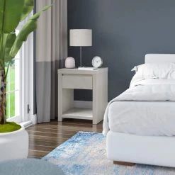 1-Drawer Fairfax Oak Nightstand (25 in. H x 19.5 in. W x 19.5 in. D) by Twin Star Home -Twin Star Home Sales Store fairfax oak twin star home nightstands nsp40265 po116 44 1000