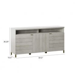 59.5 in. Fairfax Oak TV Stand Fits TV's up to 65 in. with Adjustable Shelves by Twin Star Home -Twin Star Home Sales Store fairfax oak twin star home tv stands 125623 4f 1000