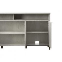 59.5 in. Fairfax Oak TV Stand Fits TV's up to 65 in. with Adjustable Shelves by Twin Star Home -Twin Star Home Sales Store fairfax oak twin star home tv stands 125623 77 1000