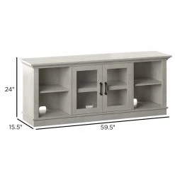 60 in. Fairfax Oak TV Stand Fits TVs Up to 65 in. with Cable Management by Twin Star Home -Twin Star Home Sales Store fairfax oak twin star home tv stands tc60 6861 po116 1f 1000