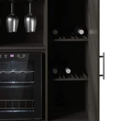 15-Bottle Wine Cabinet in Filmore Oak with Cooler by Twin Star Home -Twin Star Home Sales Store filmore oak twin star home bar cabinets dc6909 po126 4f 1000