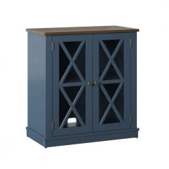 Fontana Blue Accent Cabinet with Mullions by Twin Star Home -Twin Star Home Sales Store fontana blue twin star home accent cabinets ac6092 tpp02 40 1000