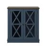 Fontana Blue Accent Cabinet with Mullions by Twin Star Home