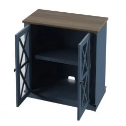 Fontana Blue Accent Cabinet with Mullions by Twin Star Home -Twin Star Home Sales Store fontana blue twin star home accent cabinets ac6092 tpp02 77 1000