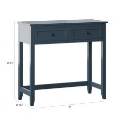 40 in. Rectangular Fontana Blue Faux Wood Secretary Desk with Power by Twin Star Home -Twin Star Home Sales Store fontana blue twin star home secretary desks odp6850 pp02 76 1000