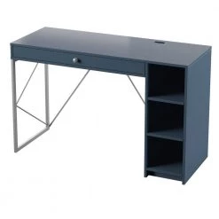 47.38 in. Fontana Blue Writing Desk with USB Charging Ports by Twin Star Home -Twin Star Home Sales Store fontana blue twin star home writing desks odp6967 pp02 40 1000