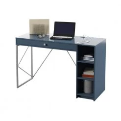 47.38 in. Fontana Blue Writing Desk with USB Charging Ports by Twin Star Home -Twin Star Home Sales Store fontana blue twin star home writing desks odp6967 pp02 fa 1000