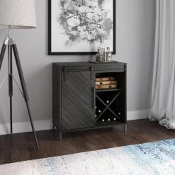 31.5 in. Fullerton Oak Accent Cabinet with Sliding Door and Wine Storage by Twin Star Home 29 31.5 in. Fullerton Oak Accent Cabinet with Sliding Door and Wine Storage by Twin Star Home -Twin Star Home Sales Store fullerton oak twin star home accent cabinets ac10738 po103 31 1000